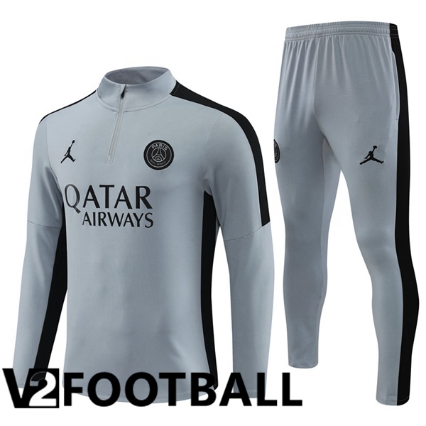 JORDAN Paris PSG Training Tracksuit Suit Grey 2023/2024