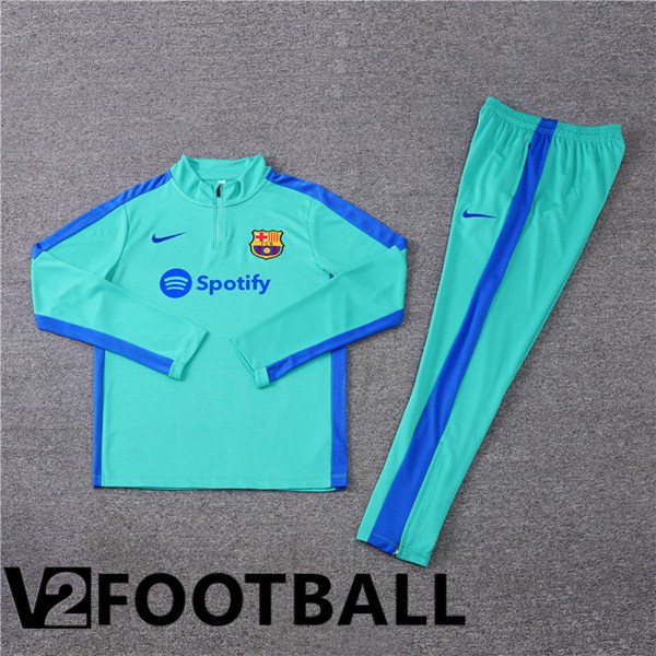 FC Barcelona Training Tracksuit Suit Cyan 2023/2024