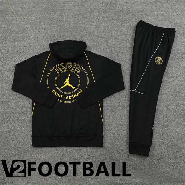 JORDAN Paris PSG Training Tracksuit Hoodie Black 2023/2024