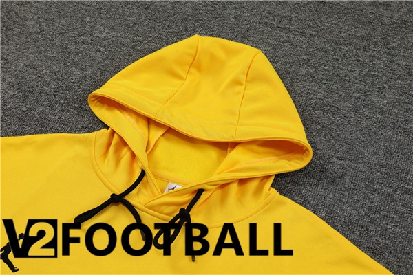 JORDAN Paris PSG Training Tracksuit Hoodie Yellow 2023/2024