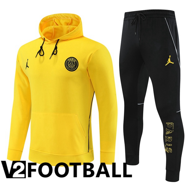 JORDAN Paris PSG Training Tracksuit Hoodie Yellow 2023/2024