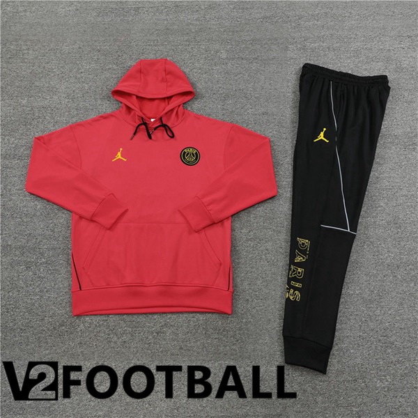 JORDAN Paris PSG Training Tracksuit Hoodie Red 2023/2024