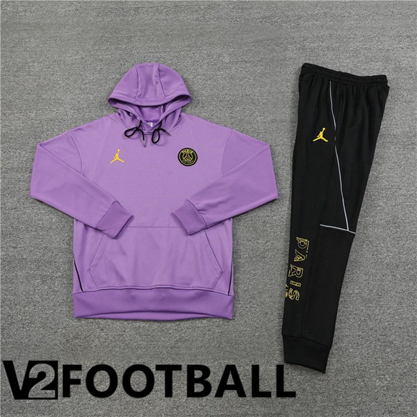 JORDAN Paris PSG Training Tracksuit Hoodie Purple 2023/2024