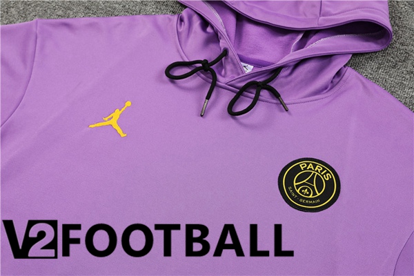 JORDAN Paris PSG Training Tracksuit Hoodie Purple 2023/2024