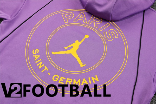 JORDAN Paris PSG Training Tracksuit Hoodie Purple 2023/2024