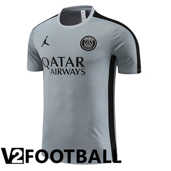 JORDAN Paris PSG Training T Shirt Grey 2023/2024