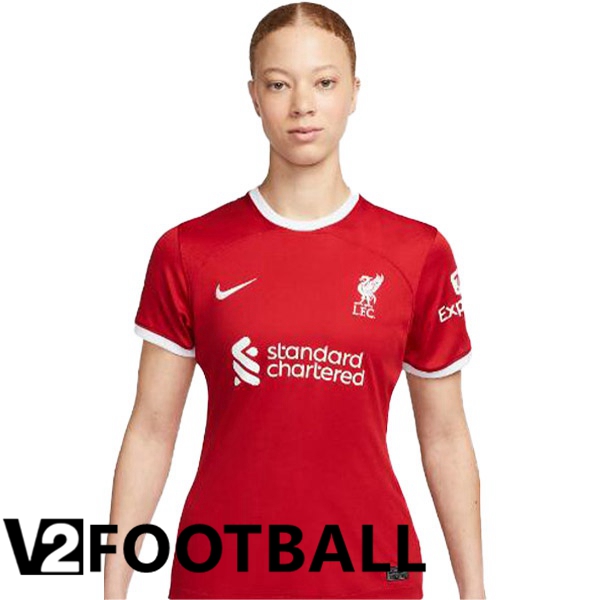 FC Liverpool Womens Football Shirt Home Red 2023/2024