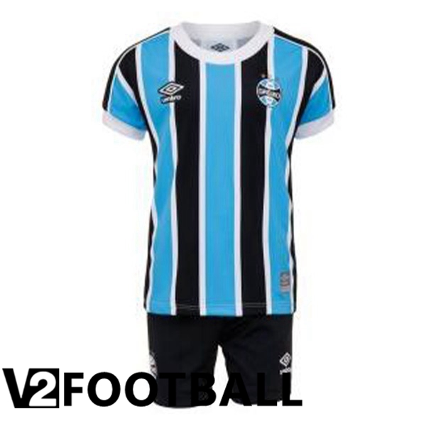 Gremio Kids Football Shirt Home Black Blue 2023/2024