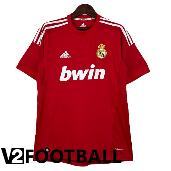 Real Madrid Retro Football Shirt Third Red 2011-2012