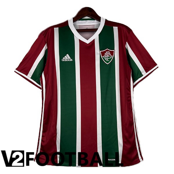 Fluminense Retro Football Shirt Home Red Green 2016-2017