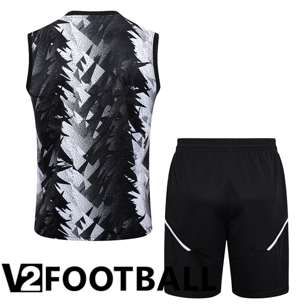 Juventus Soccer Vest + Shorts Black White 2023/2024