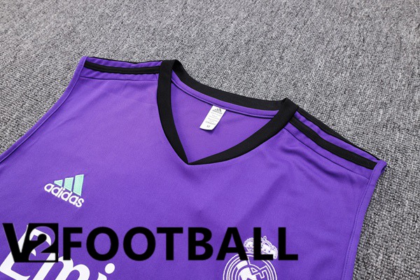 Real Madrid Soccer Vest + Shorts Purple 2023/2024