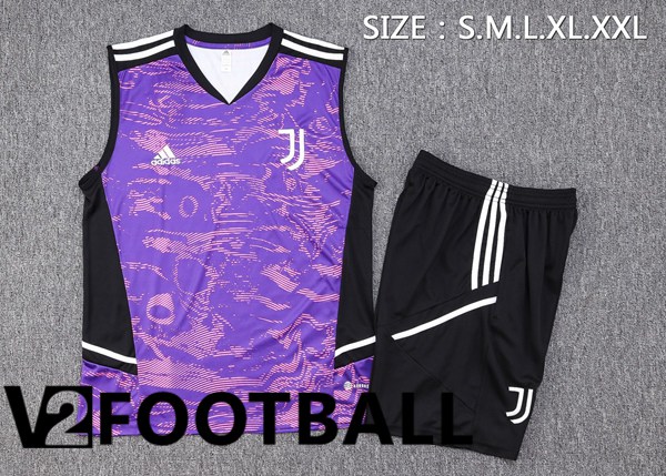 Juventus Soccer Vest + Shorts Purple 2023/2024