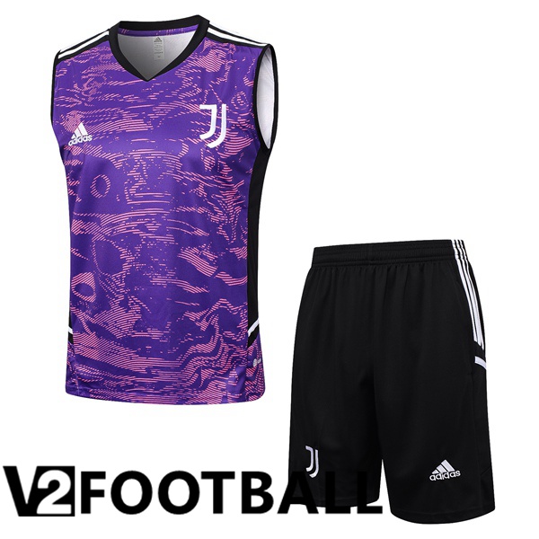 Juventus Soccer Vest + Shorts Purple 2023/2024