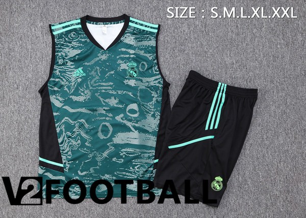 Real Madrid Soccer Vest + Shorts Green 2023/2024