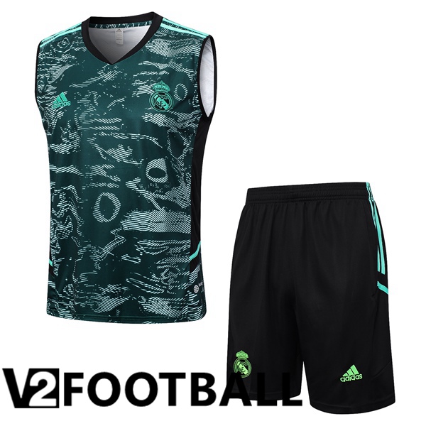 Real Madrid Soccer Vest + Shorts Green 2023/2024