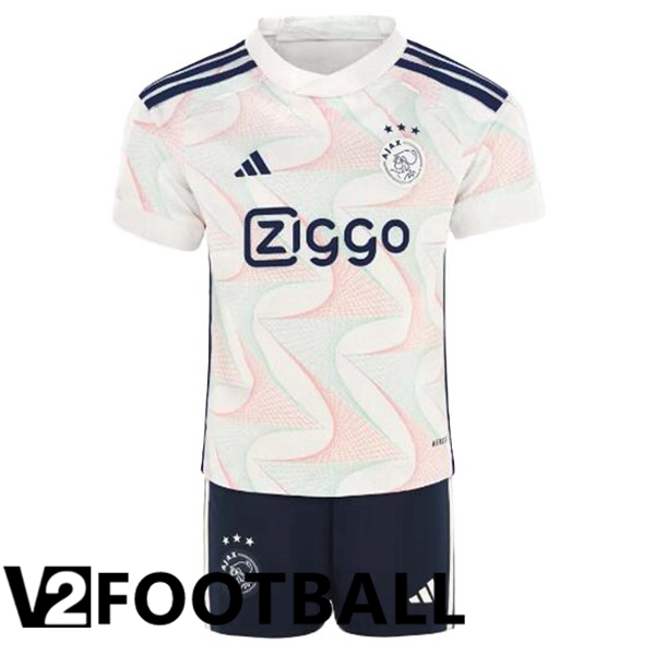 AFC Ajax Kids Soccer Shirt Away White 2023/2024