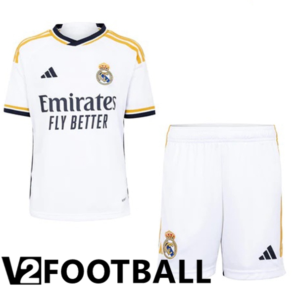 Real Madrid Kids Soccer Shirt Home White 2023/2024