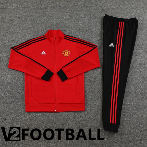 Manchester United Training Jacket Suit Red 2023/2024