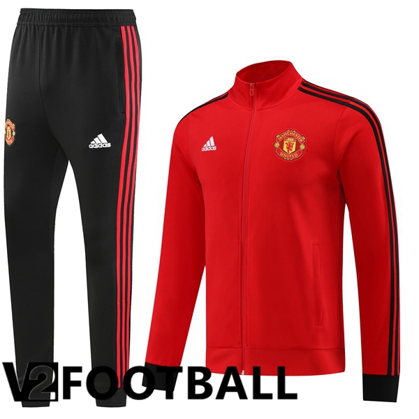 Manchester United Training Jacket Suit Red 2023/2024