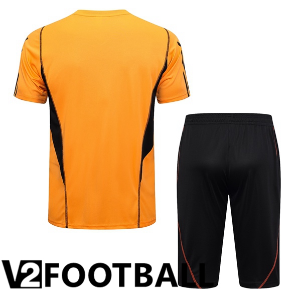 SC Internacional Training T Shirt + Shorts Orange 2023/2024