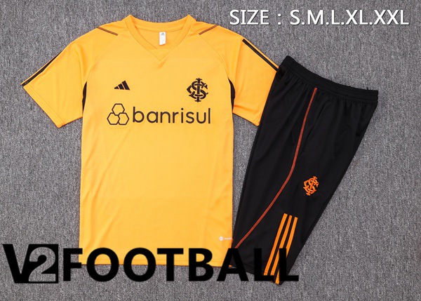 SC Internacional Training T Shirt + Shorts Orange 2023/2024