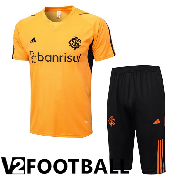 SC Internacional Training T Shirt + Shorts Orange 2023/2024