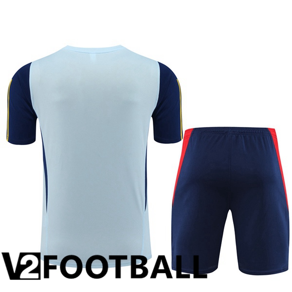 Spain Training T Shirt + Shorts Blue 2023/2024