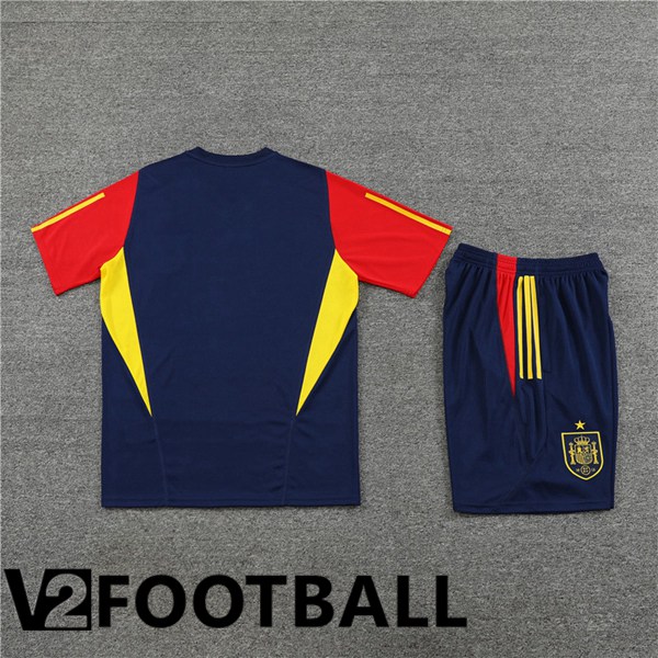 Spain Training T Shirt + Shorts Royal Bluee 2023/2024