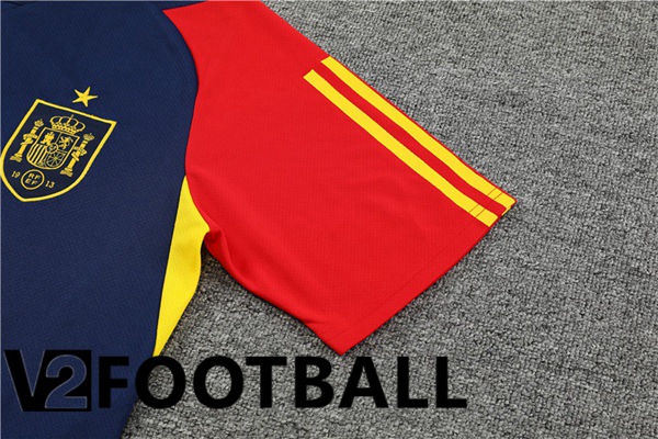 Spain Training T Shirt + Shorts Royal Bluee 2023/2024