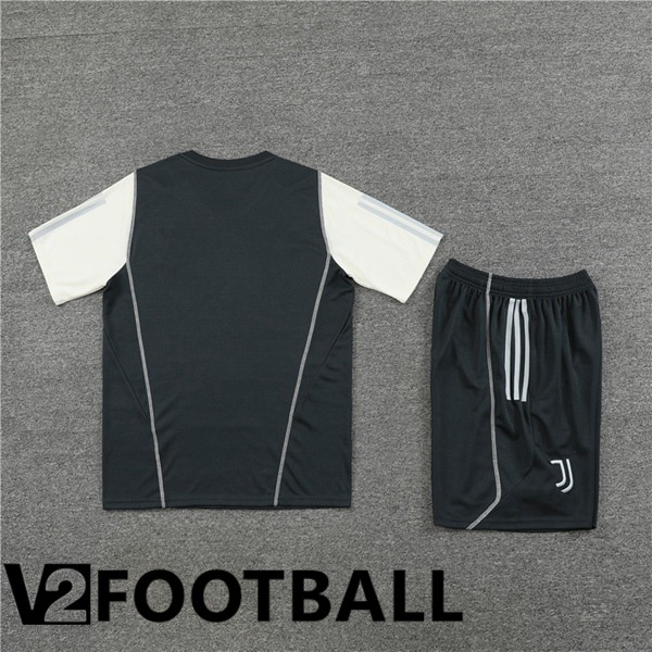 Juventus Training T Shirt + Shorts Grey 2023/2024