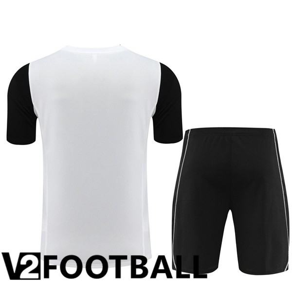 Juventus Training T Shirt + Shorts White 2023/2024