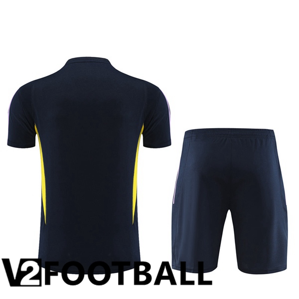 Real Madrid Training T Shirt + Shorts Royal Bluee 2023/2024