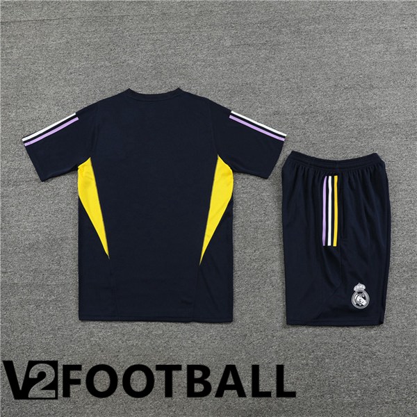 Real Madrid Training T Shirt + Shorts Royal Bluee 2023/2024