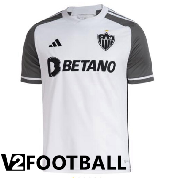 Atletico Mineiro Soccer Shirt Away White Grey 2023/2024