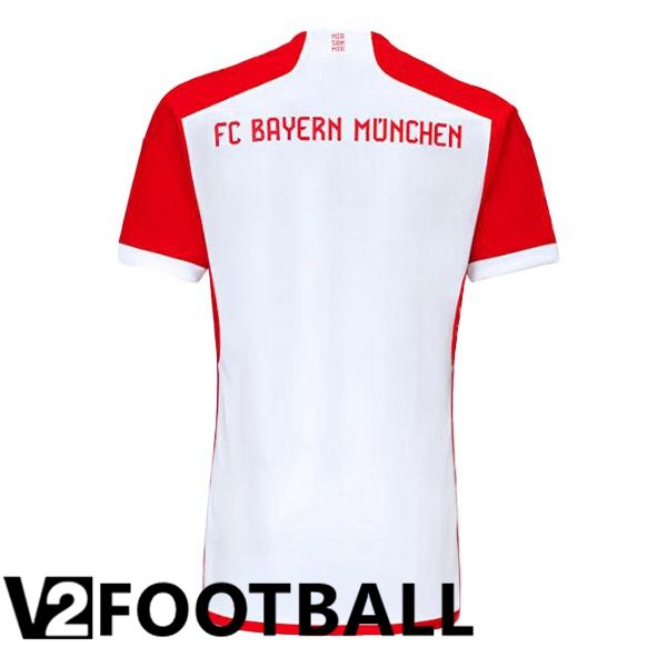 Bayern Munich Soccer Shirt Home White Red 2023/2024