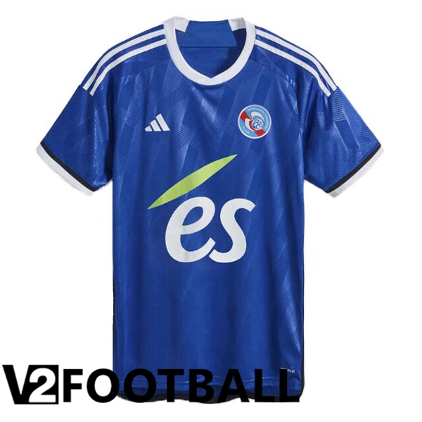 RC Strasbourg Alsace Soccer Shirt Home Blue 2023/2024