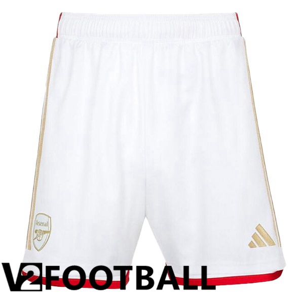 Arsenal Soccer Shorts Home White 2023/2024