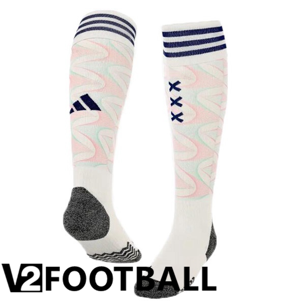 AFC Ajax Soccer Socks Away White 2023/2024