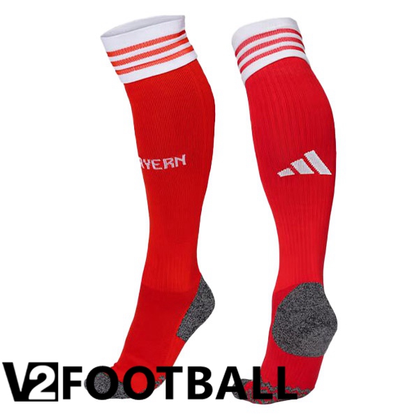 Bayern Munich Soccer Socks Home Red 2023/2024