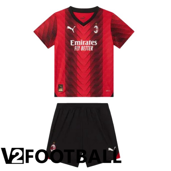 AC Milan Kids Soccer Shirt Home Red 2023/2024