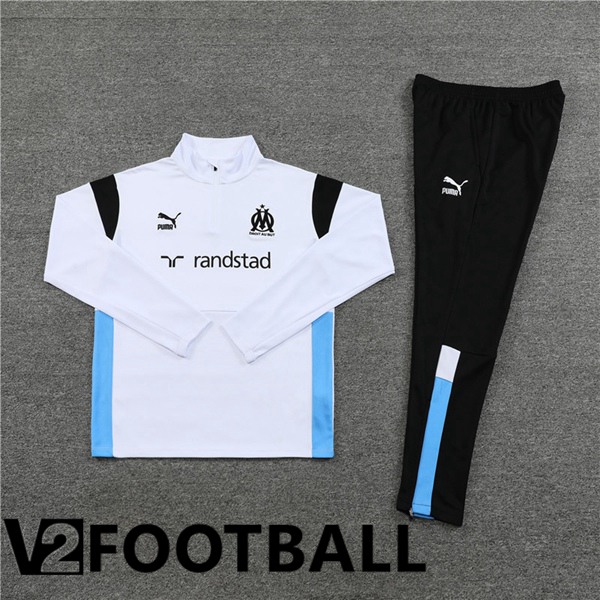 Marseille OM Training Tracksuit Suit White 2023/2024