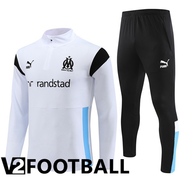 Marseille OM Training Tracksuit Suit White 2023/2024