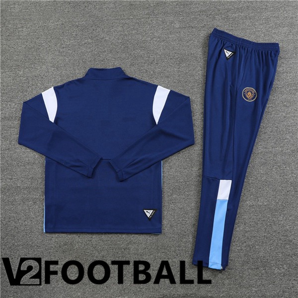 Manchester City Training Tracksuit Suit Royal Bluee 2023/2024