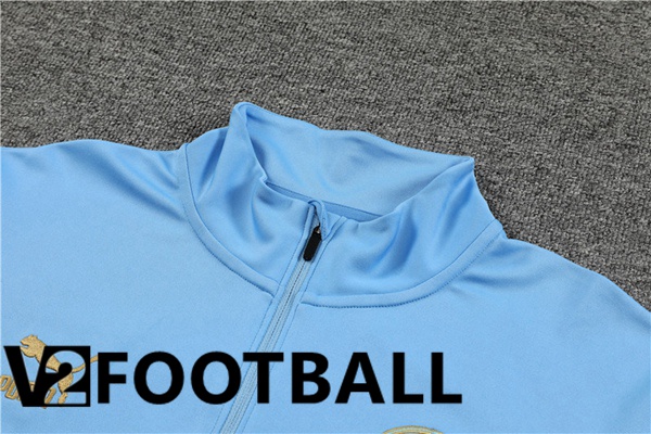 Manchester City Training Tracksuit Suit Blue 2023/2024