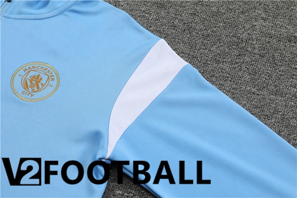 Manchester City Training Tracksuit Suit Blue 2023/2024