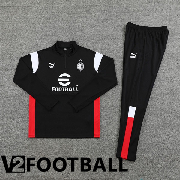 AC Milan Training Tracksuit Suit Black 2023/2024