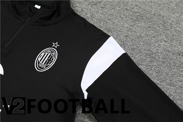 AC Milan Training Tracksuit Suit Black 2023/2024