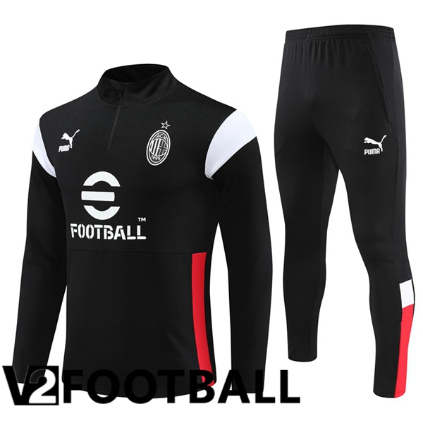 AC Milan Training Tracksuit Suit Black 2023/2024