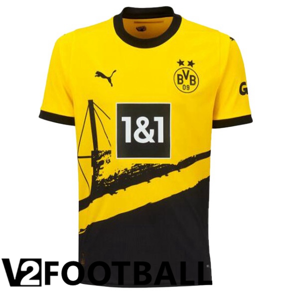 Dortmund BVB Soccer Shirt Home Yellow Black 2023/2024